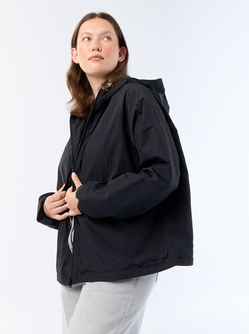 Blouson coupe-vent avec détails dorés - Kiabi