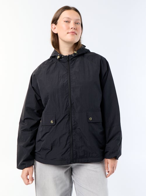 Blouson coupe-vent avec détails dorés - Kiabi