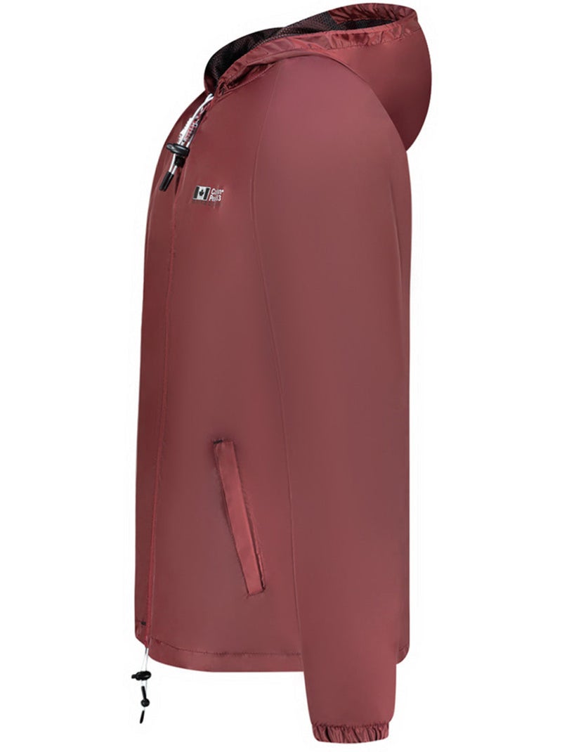 Blouson coupe-vent boateak – canadian peak Bordeaux - Kiabi