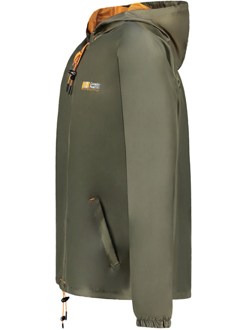 Blouson coupe-vent boateak – canadian peak Kaki - Kiabi
