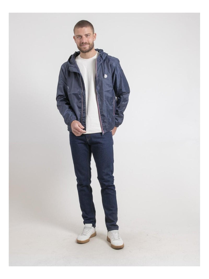 Blouson coupe-vent capuche zalta Bleu marine - Kiabi