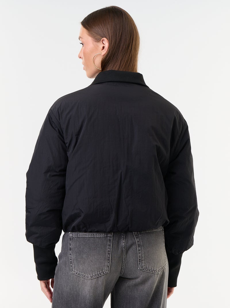 Blouson court forme boule Noir - Kiabi