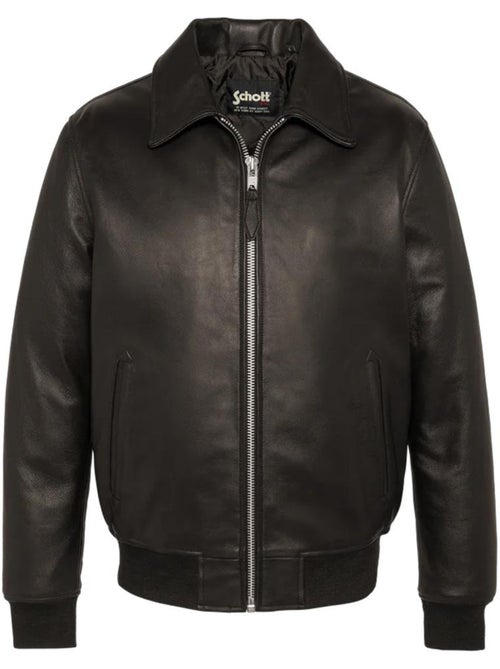 Blouson Cuir Homme Schott - Kiabi Blouson Cuir Homme Schott - Kiabi