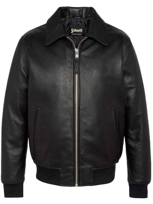Blouson Cuir Homme Schott - Kiabi Blouson Cuir Homme Schott - Kiabi