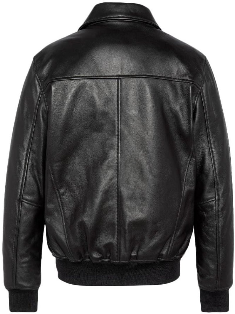 Blouson Cuir Homme Schott Noir - Kiabi