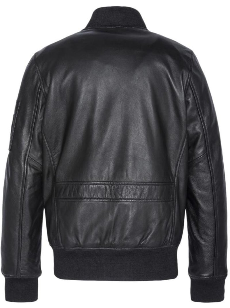 Blouson cuir Homme Schott Noir - Kiabi