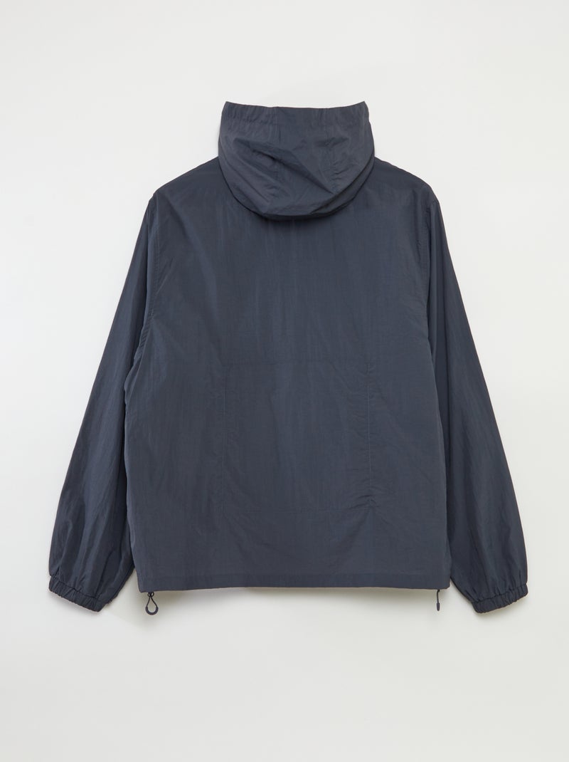 Blouson de pluie à capuche - collection facile à enfiler BLEU - Kiabi