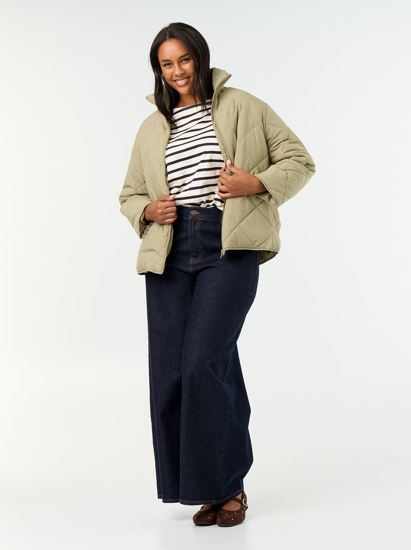 Blouson déperlant uni Vert - Kiabi