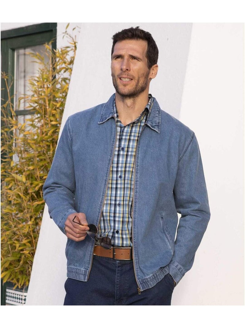 Blouson d'Eté en Jeans  - ATLAS FOR MEN Bleu - Kiabi