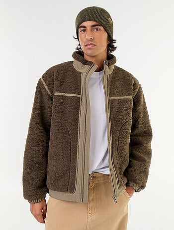 Blouson effet moutonné