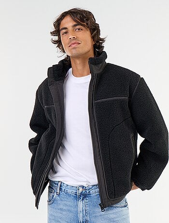 Blouson effet moutonné