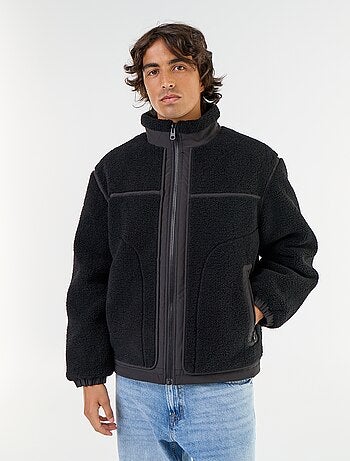Blouson effet moutonné