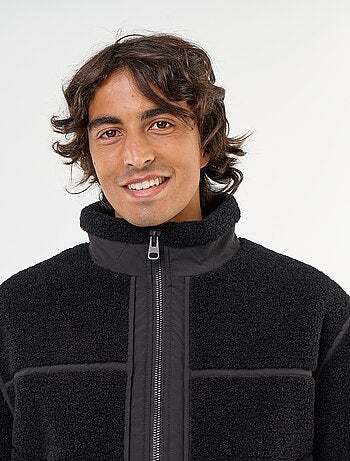 Blouson effet moutonné