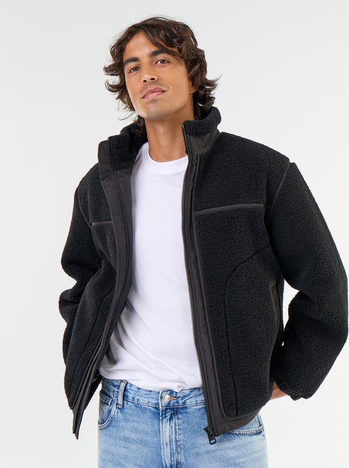 Blouson effet moutonné - Kiabi