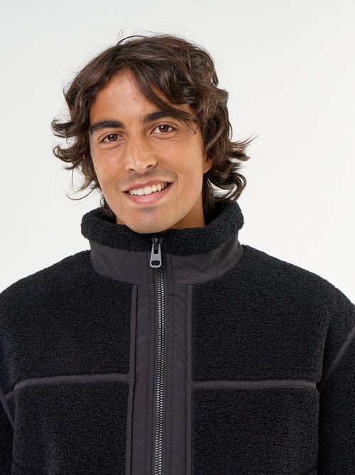 Blouson effet moutonné - Kiabi