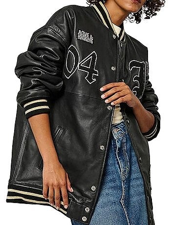 Blouson en Cuir Femme Kaporal