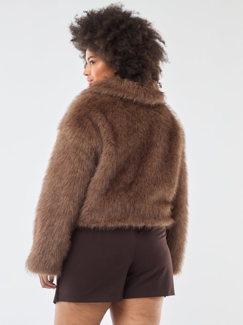 Blouson en fausse fourrure - Kiabi