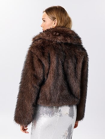 Blouson en fausse fourrure