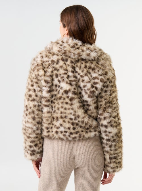Blouson en fausse fourrure - Kiabi Blouson en fausse fourrure - Kiabi