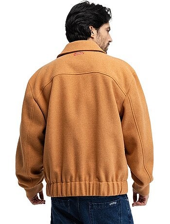 Blouson en laine homme homme gobi camel