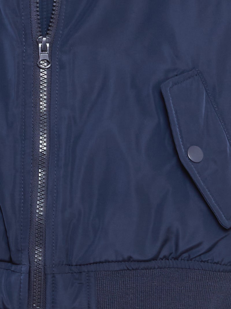 Blouson en nylon Bleu marine - Kiabi