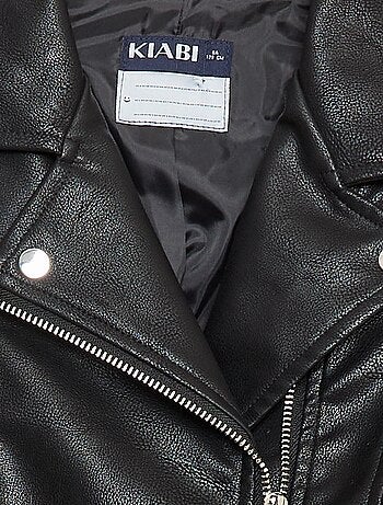 Blouson en simili texturé