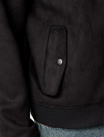 Blouson en suédine zippé