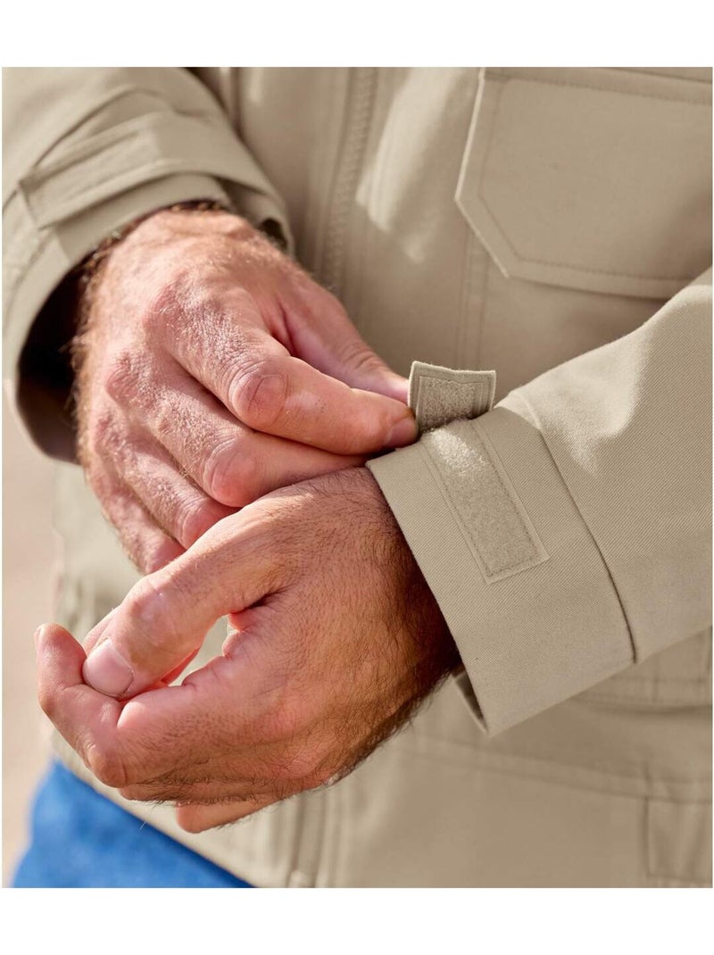 Blouson en Twill Exploration  - ATLAS FOR MEN Beige - Kiabi