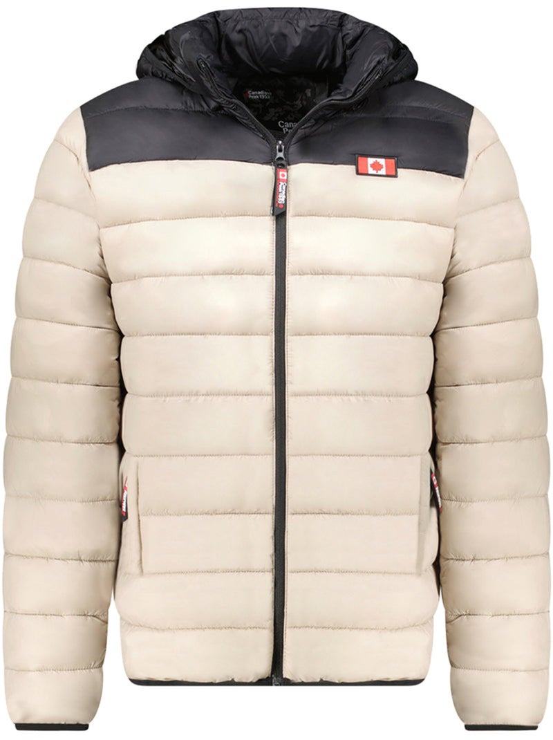 Blouson fin matelassé à capuche amigoclerceak – canadian peak Beige - Kiabi