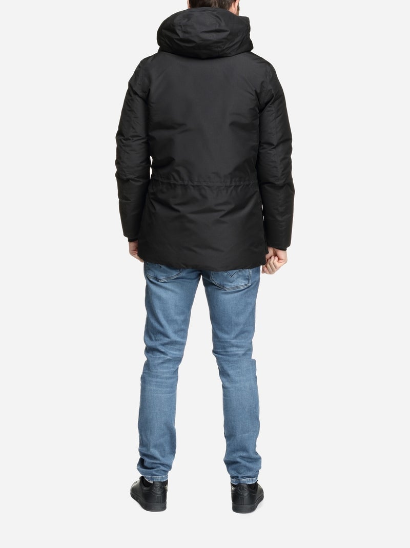 Blouson K-Way à capuche Noir - Kiabi