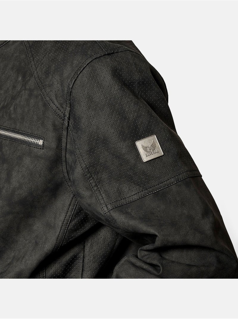 Blouson Kaporal style motard Noir - Kiabi