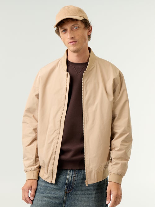 Blouson léger uni zippé - Kiabi
