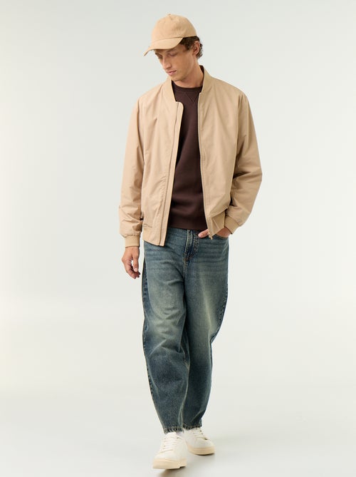 Blouson léger uni zippé - Kiabi