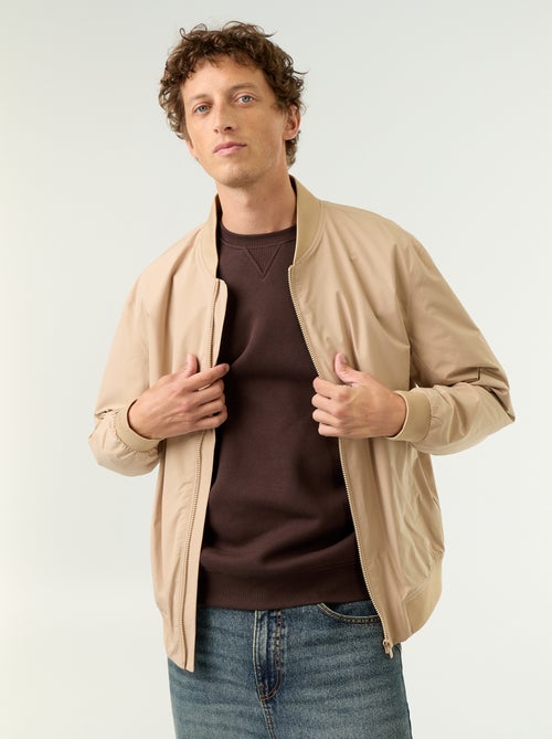 Blouson léger uni zippé - Kiabi