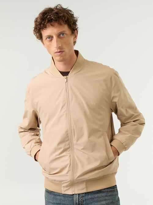 Blouson léger uni zippé - Kiabi