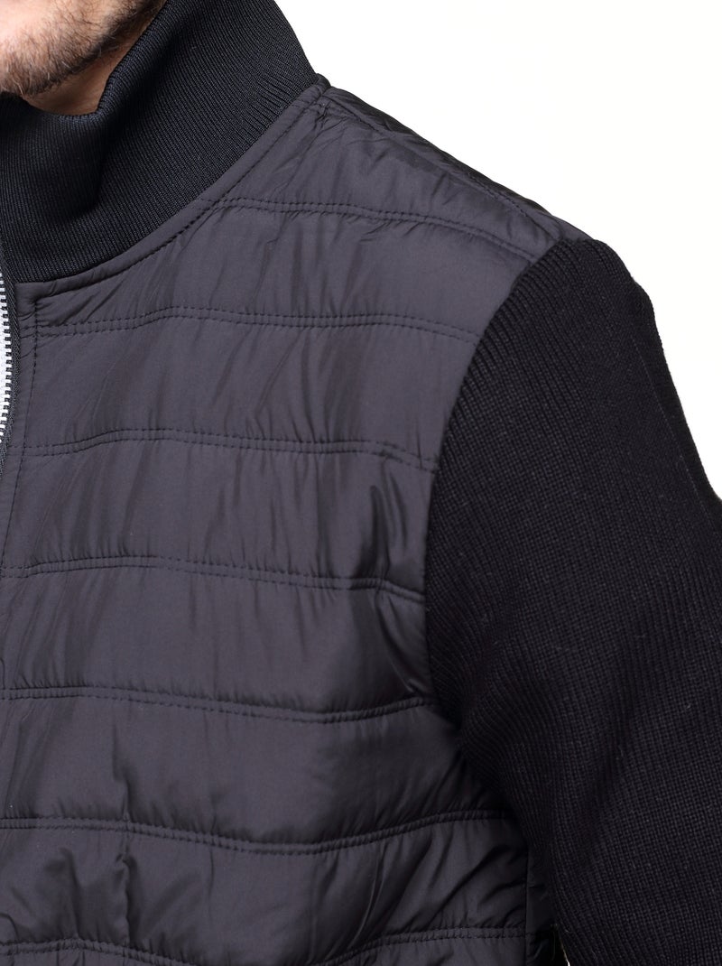 Blouson matelassé - Frilivin Noir - Kiabi