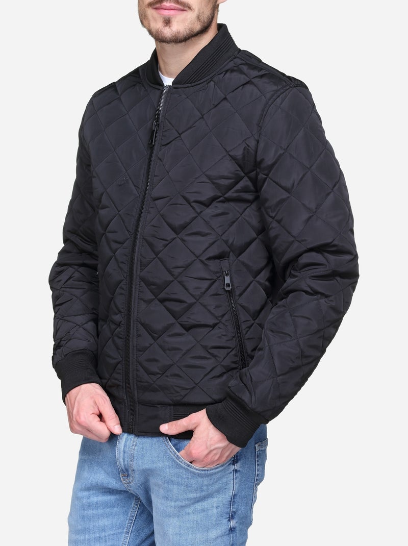 Blouson matelassé - mentex Noir - Kiabi