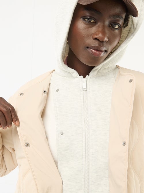 Blouson matelassé avec plastron amovible - Kiabi