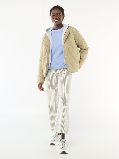 Blouson matelassé avec plastron amovible - Kiabi