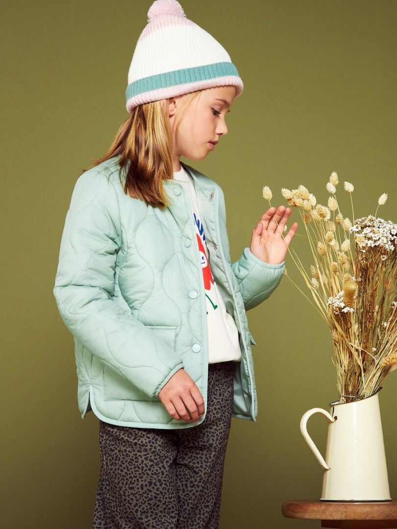 Blouson matelassé déperlant Vert - Kiabi