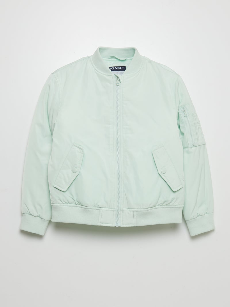 Blouson matelassé style aviateur VERT - Kiabi