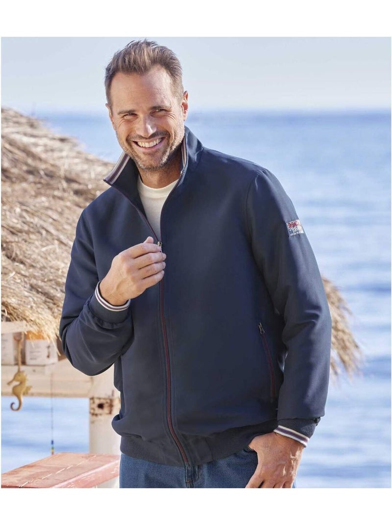 Blouson microfibre estival  - atlas for men Bleu marine - Kiabi