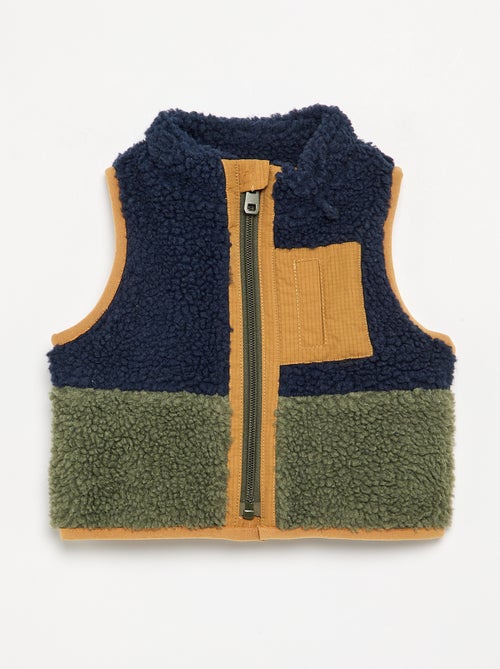 Blouson moutonné sans manches - Kiabi Blouson moutonné sans manches - Kiabi