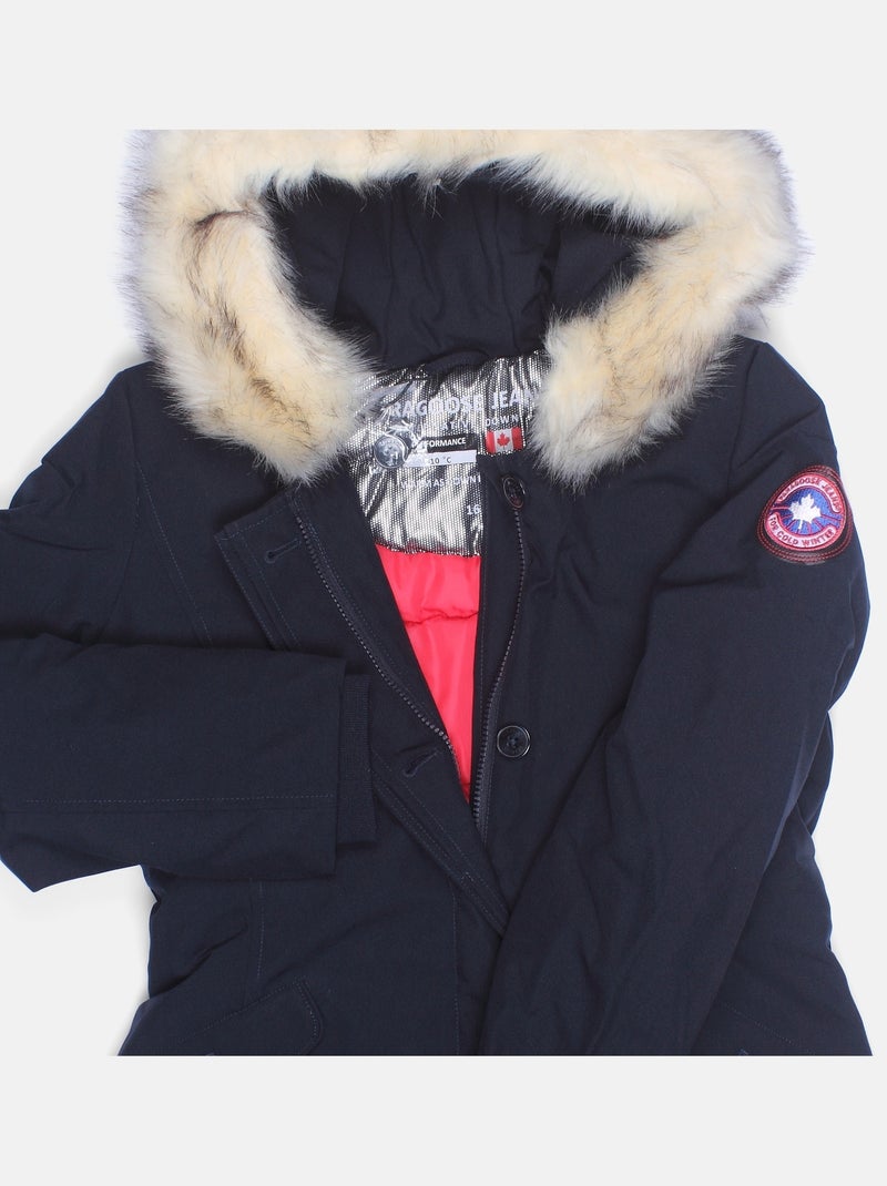 Blouson Paragoose à capuche Bleu foncé - Kiabi