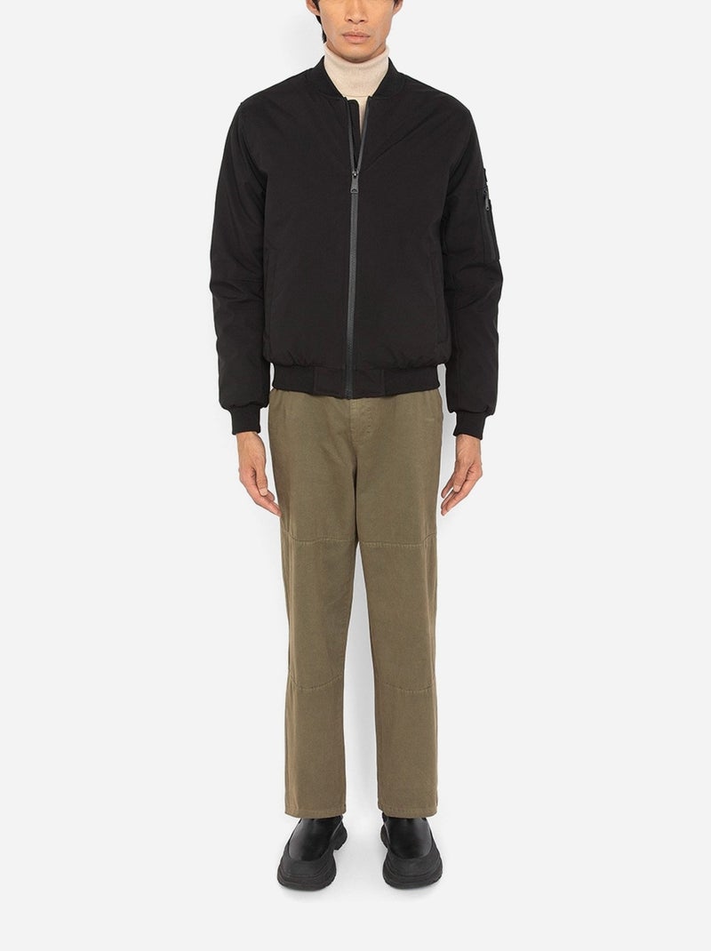 Blouson Schott style bomber Noir - Kiabi