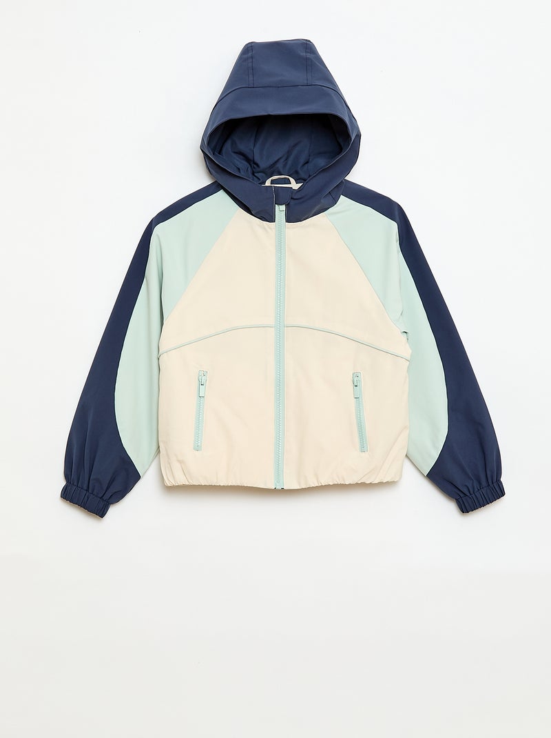 Blouson sportswear à capuche Blanc - Kiabi
