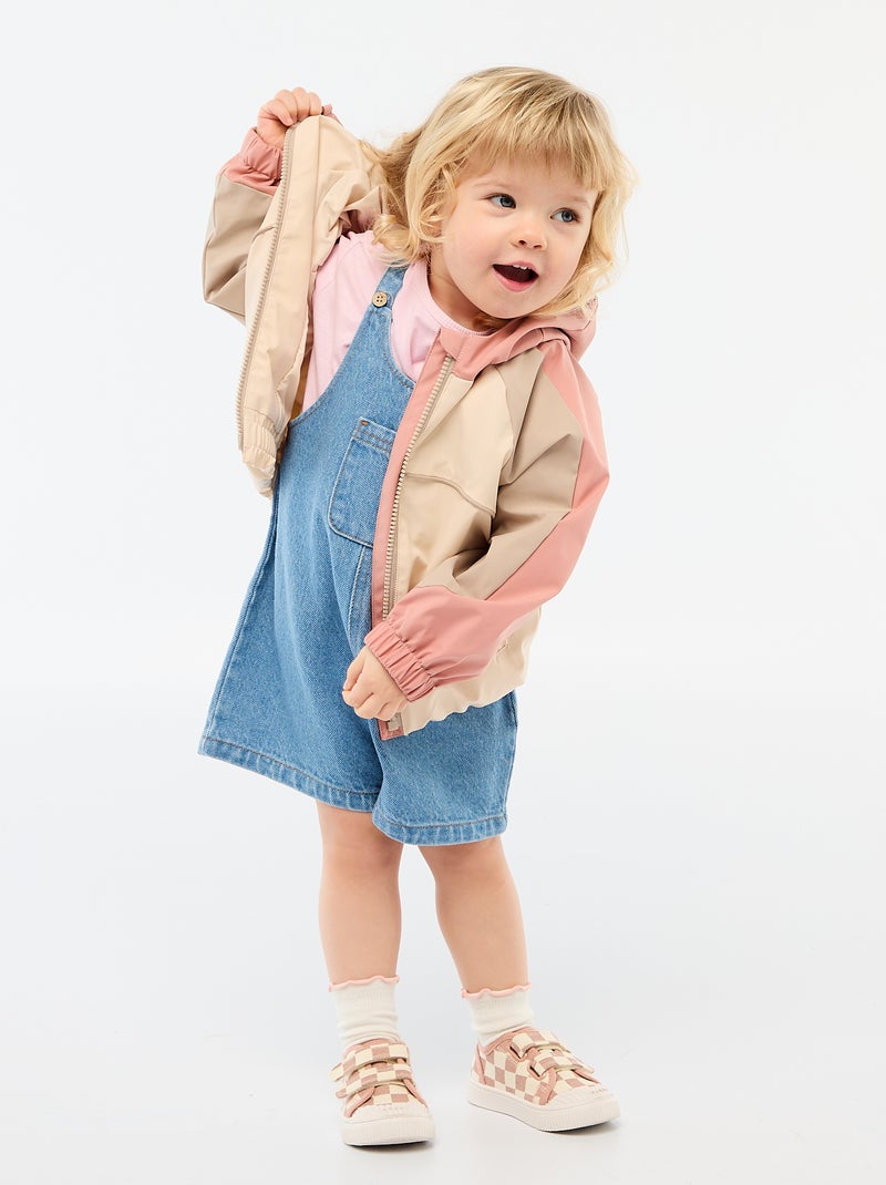 Blouson sportswear zippé à capuche Rose - Kiabi