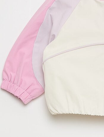 Blouson sportswear zippé à capuche