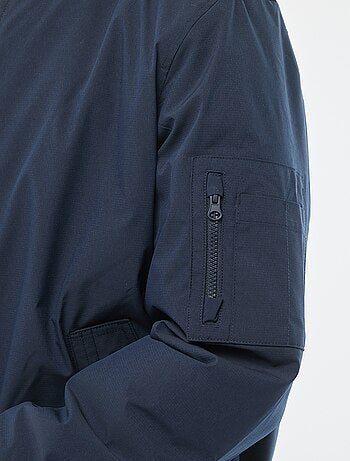 Blouson style aviateur avec poche zippée sur la manche