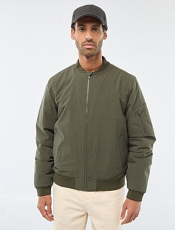 Blouson style aviateur avec poche zippée sur la manche